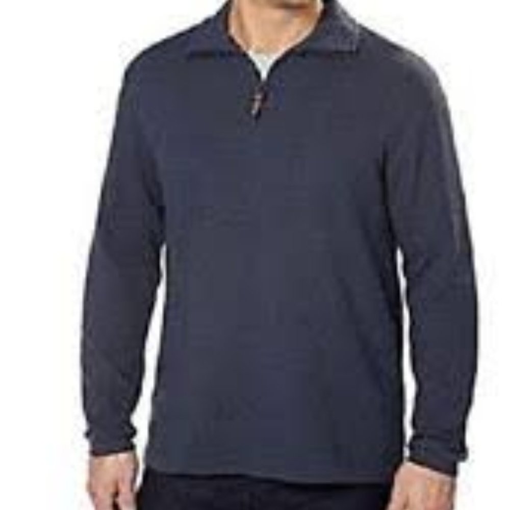 Hudson River Heritage Classics Mens 1/4 Zip Pullover New With Tag Size Large-